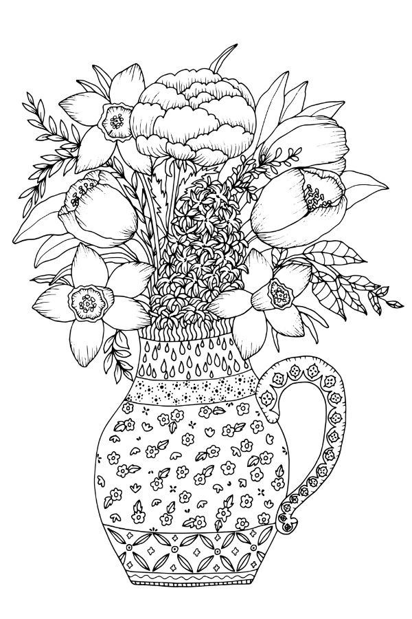 spring coloring page
